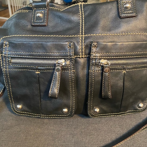 Tignanello Black Satchel Bag - Picture 3 of 14